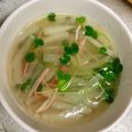 ＊なみへい＊'s cooksnap of when they made 大根とカニカマの生姜入りスープ.