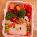 クックHEKAUF☆'s cooksnap of when they made 超簡単＊キャラ弁＊キティちゃんおにぎり♪.