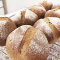 アチャこ's cooksnap of when they made 焙煎五穀のテーブルロール.