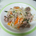 クック8UK9FN☆'s cooksnap of when they made 簡単シャキシャキ☆豚肉もやし炒め.