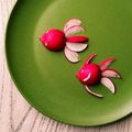 ❊プゥ❊'s cooksnap of when they made 材料二つ❤ラディッシュの金魚飾り.