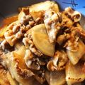 汰我ママ's cooksnap of when they made 簡単手軽な【豚大根のオイマヨソテー】.