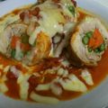 ひろき1126's cooksnap of when they made アスパラチキンロールのトマト煮込み♪.