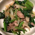 ぐりぐら0613's cooksnap of when they made ご飯進む♬牛バラほうれん草炒め.