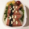 やよいママさん's cooksnap of when they made こいのぼりスパムおにぎりのお弁当.
