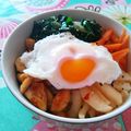 SIVKO's cooksnap of when they made ナムル作って♪ビビンバ丼.