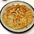 Tiffakin's cooksnap of when they made にんじんと玉ねぎのチヂミ.