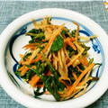 さくらスキップ's cooksnap of when they made 簡単！ごぼうと人参と春菊の胡麻和え.