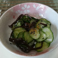 さーパパ's cooksnap of when they made きゅうりときくらげの酢の物.