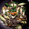 ☆咲☆ママ's cooksnap of when they made 牛肉の甘辛炒め〜野菜で巻いて〜.