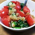 shokolanla's cooksnap of when they made オクラとトマトのツナおろしポン酢和え.