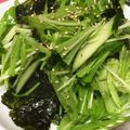 yummy?'s cooksnap of when they made フレッシュ水菜と韓国ノリの旨旨サラダ.