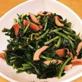 はな、's cooksnap of when they made ☆とろウマ♪わかめとほうれん草のソテー☆.