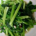 talkin38's cooksnap of when they made ナンプラーだけ　　ほうれん草の油炒め.