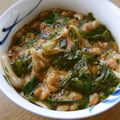 お塩と砂糖's cooksnap of when they made しそがポイント☆我が家の納豆めかぶキムチ.