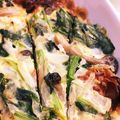 M○rika's cooksnap of when they made ほうれん草と厚切りベーコンのキッシュ.