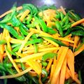 Kingowife's cooksnap of when they made ピーマンとニンジンのきんぴら.