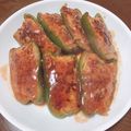 ひとちゃ。's cooksnap of when they made ピーマンの肉詰め.