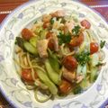 ブランディ's cooksnap of when they made ✿アスパラガスとエビのパスタ✿.