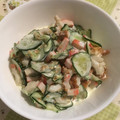 ☆haru_mi☆'s cooksnap of when they made きゅうりとカニカマとちくわのゴママヨあえ.