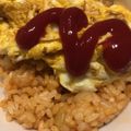 わたるんママ's cooksnap of when they made オムライス　炊飯器でケチャップライス.