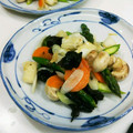 文蔵子's cooksnap of when they made 金針菜と甲イカの中華塩炒め.
