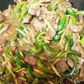 ※Kei's cooksnap of when they made 青椒肉絲.