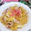 めみたん☆'s cooksnap of when they made ハンバーグのソースのリメイク焼きそば.