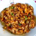 ちゃろまん's cooksnap of when they made たまらない美味しさキムチ炒飯.
