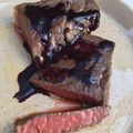 tigerjun2's cooksnap of when they made 56℃牛サーロインステーキ赤ワインソース.