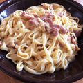 ととてひま74☆'s cooksnap of when they made 牛乳不要！全卵 ローマ風カルボナーラ.