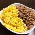 ひがさゆ's cooksnap of when they made 簡単美味しい2食そぼろ丼♡.