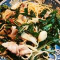 智恵ちゃんのつく恋慕's cooksnap of when they made こしあぶらコゴミわらびたけのこ山菜パスタ.