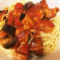 れれれんこん。's cooksnap of when they made なすとトマトのパスタ.