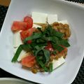M130018's cooksnap of when they made 混ぜるだけ！トマトと豆腐と納豆のサラダ.