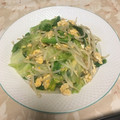 maki_08's cooksnap of when they made 簡単♪シャキ②♫もやしとレタスの卵炒め☆.