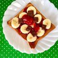 ふたごゆき's cooksnap of when they made イチゴジャム×バナナ×チョコトースト.