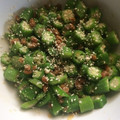 mycooknote's cooksnap of when they made おくら納豆の胡麻和え.