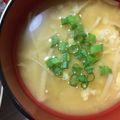 マラガの空's cooksnap of when they made エノキと溶き卵の味噌汁(合わせ味噌).