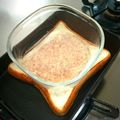 まさ☆SUN's cooksnap of when they made 卵焼き器☆ハムとチーズのホットサンド.