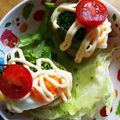 クックESNJW4☆'s cooksnap of when they made ブロッコリーとゆで卵のポテベジ.