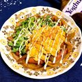 ゆにこーん☆'s cooksnap of when they made かいわれ・ウインナー・玉子のhotサラダ.