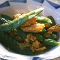毎原未唏's cooksnap of when they made モロッコインゲンの卵とじ.