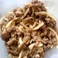 ちびまめママ◎'s cooksnap of when they made ひき肉と千切り大根の焼き肉のたれ炒め.