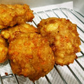 かいちゅー's cooksnap of when they made 混ぜて揚げ焼くだけ♪鶏挽肉と豆腐の唐揚げ.