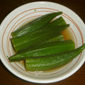砧の渓流釣師's cooksnap of when they made 簡単‼おくらのおひたし♪漬物♪.