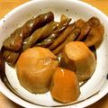 わっははは's cooksnap of when they made 蒟蒻と里芋とゴボウでピリ辛和風煮物.