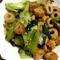 サバ白ルルド's cooksnap of when they made 味付け簡単！竹輪とチンゲン菜の炒めもの.