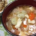 ☆yuko3110☆'s cooksnap of when they made 私のトリプル【ごま】とん汁（●＾o＾●）.