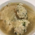 よっちゃん！！'s cooksnap of when they made 鶏団子と大根もやし簡単スープ.